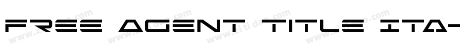 Free Agent Title Ita字体转换